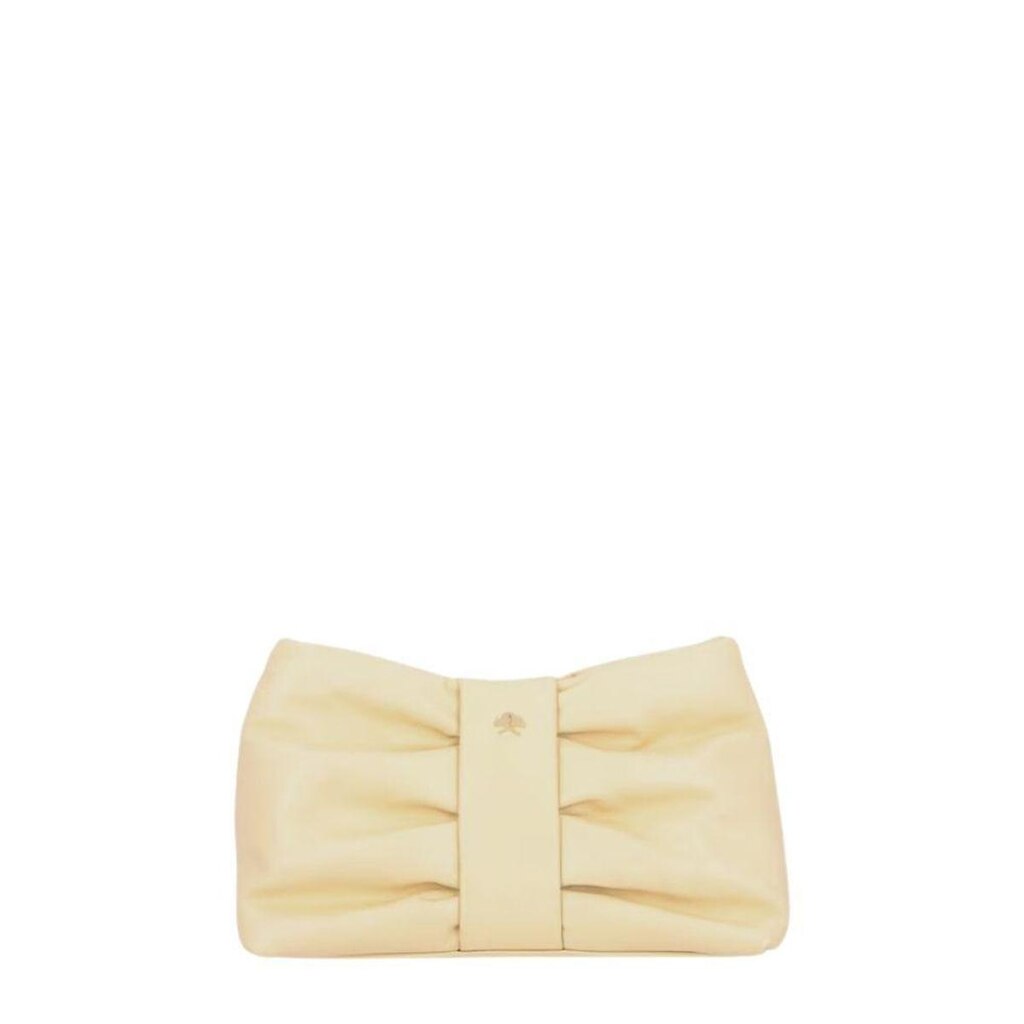 Bolsa Luiza Barcelos Com Pregas Bege