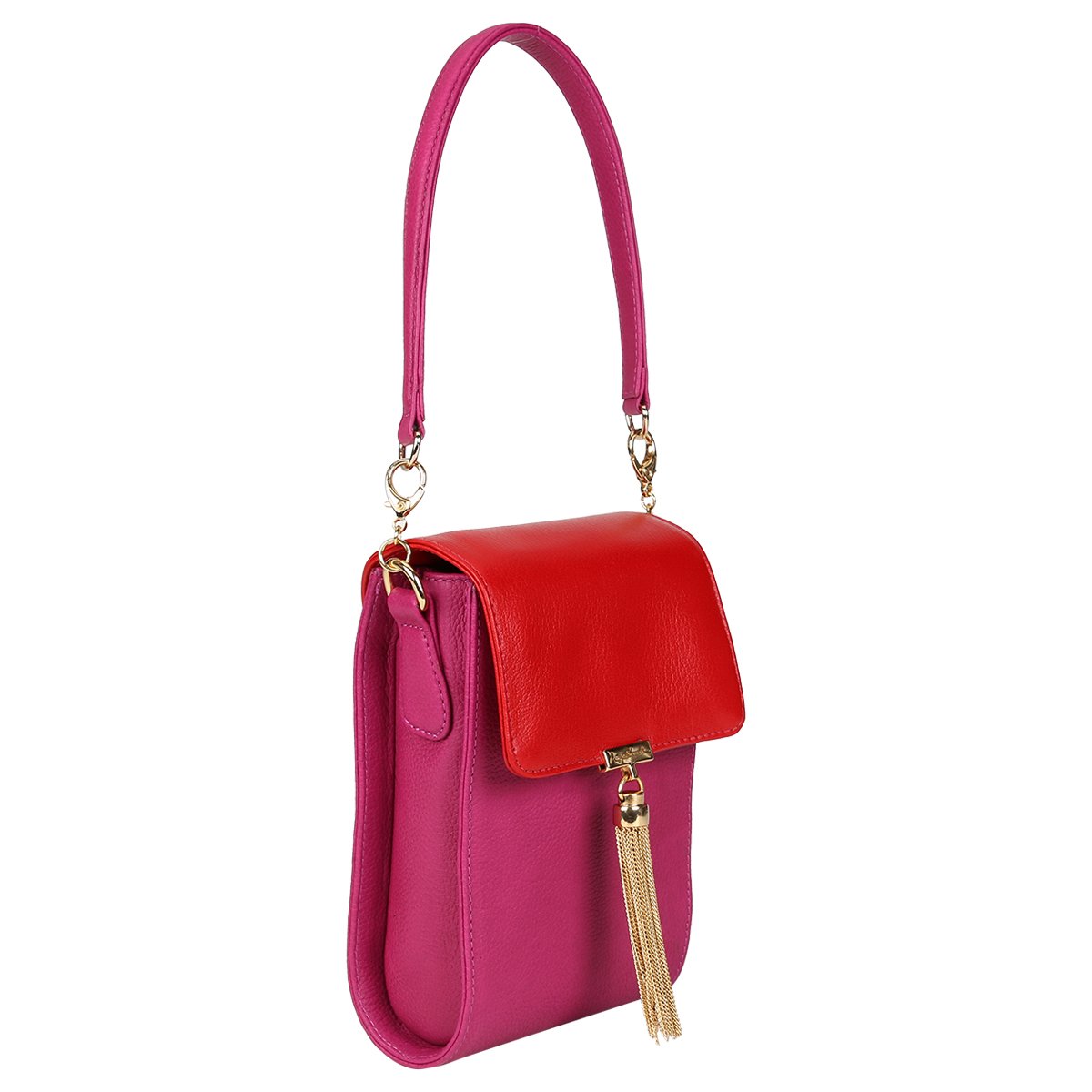 mini bolsa rosa