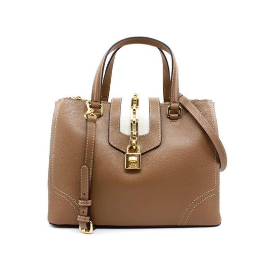 Bolsa Luz da Lua Couro Feminina - Caramelo