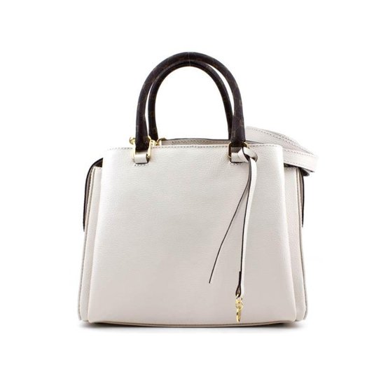 Bolsa Luz da Lua Couro Pana Feminina - Bege