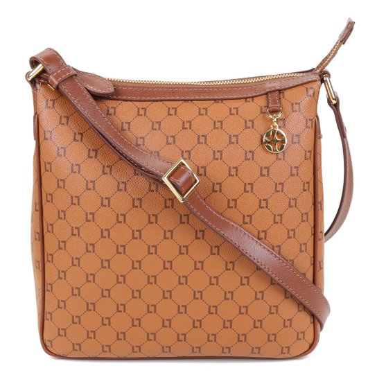 Bolsa Luz da Lua Monograma Feminina - Caramelo