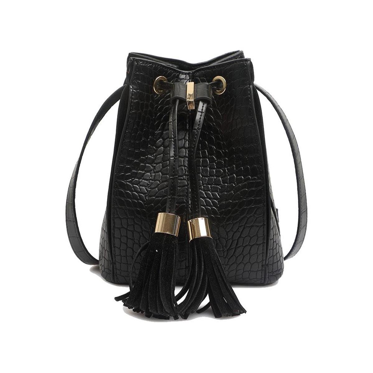 Bolsa Macadâmia Com Alça De Costas Feminina - Preto Menor preço em Bolsa Macadâmia Com Alça De Costas Feminina - Preto