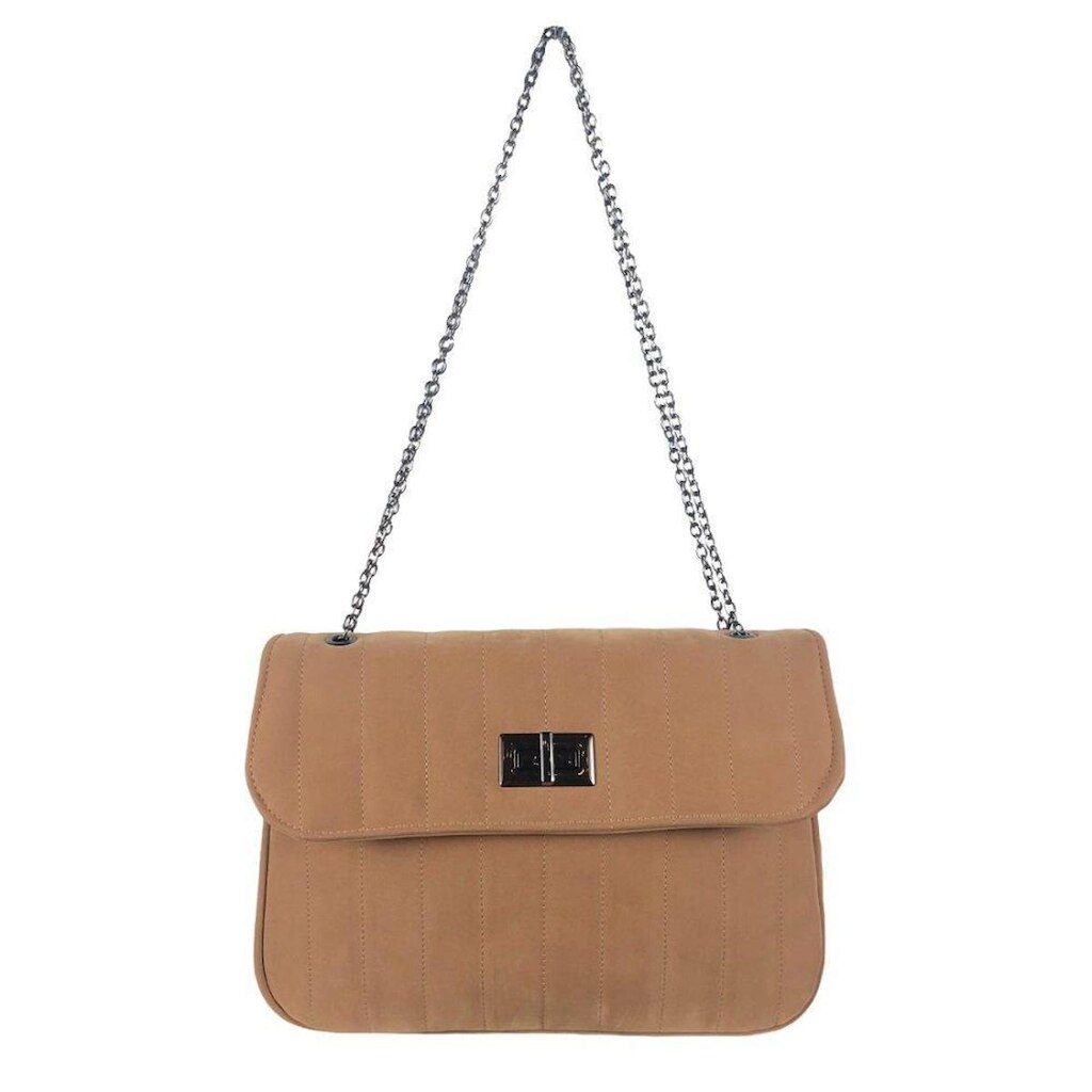 Bolsa Matelassê Camurça Rosa