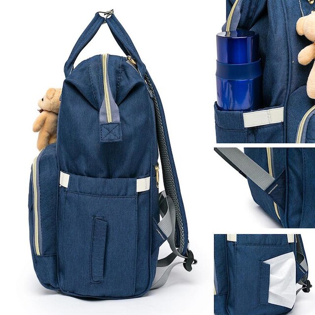 Bolsa Maternidade Madami C/ Carrinho Trocador Masculina