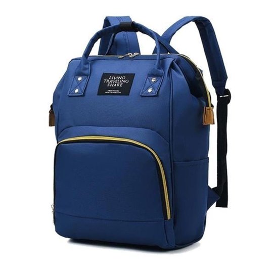 Bolsa Maternidade Mamae Bebe Gestante Mochila Impermeavel Azul Escuro Zattini