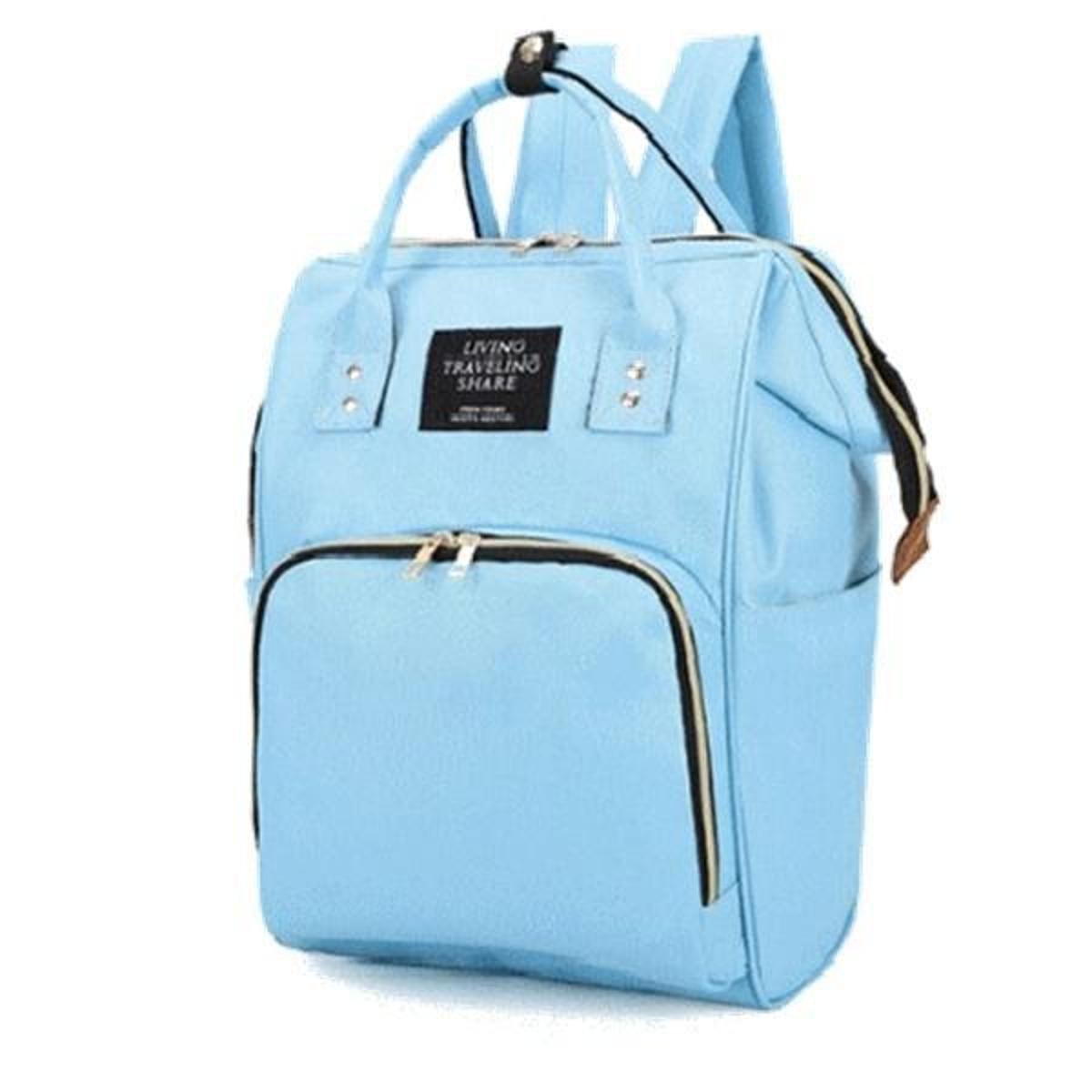 Bolsa Maternidade Menino Menina Azul Rosa Mochila Bebe - Azul Claro Menor preço em Bolsa Maternidade Menino Menina Azul Rosa Mochila Bebe - Azul Claro