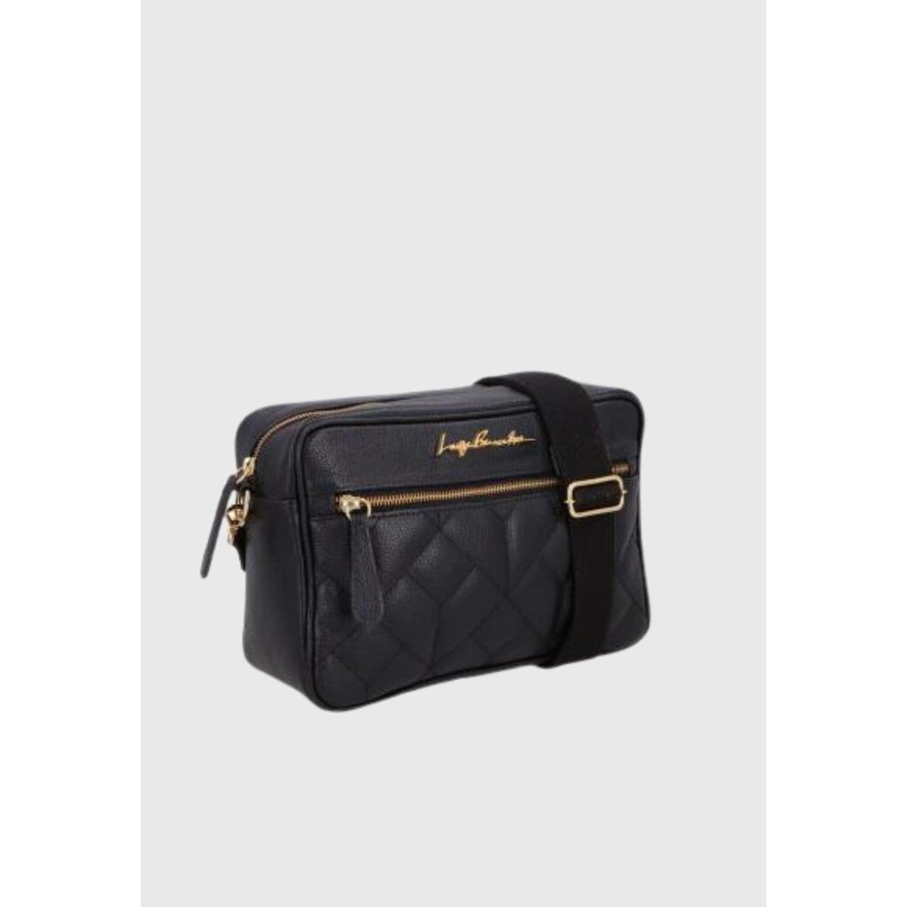 Bolsa Média Couro Matelassê Preto Luiza Barcelos
