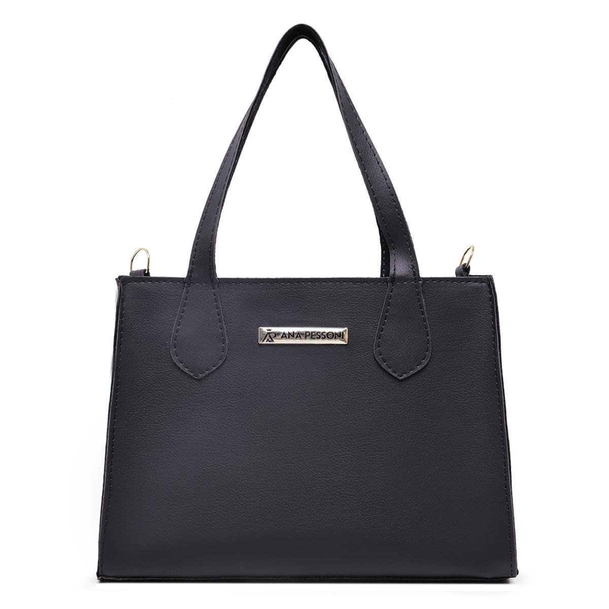 Bolsa Media Feminina Com Alça Ajustavel e Fechamento em Ziper - Preto é boa?