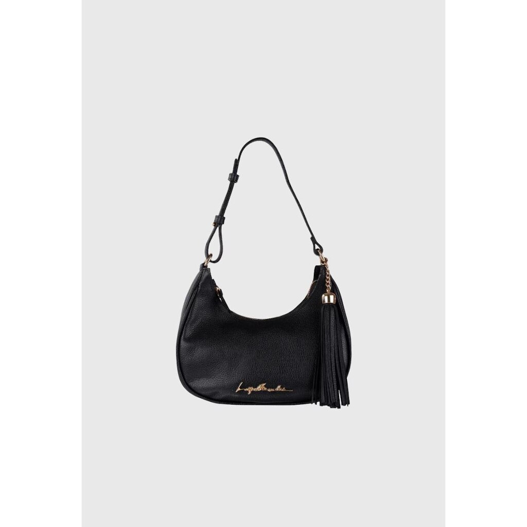 Bolsa Meia Lua Pequena Preto Luiza Barcelos