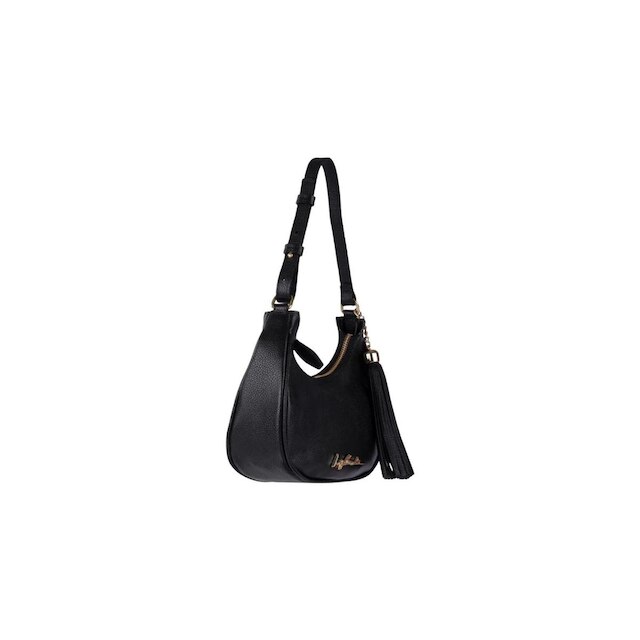 Bolsa Meia Lua Pequena Preto Luiza Barcelos