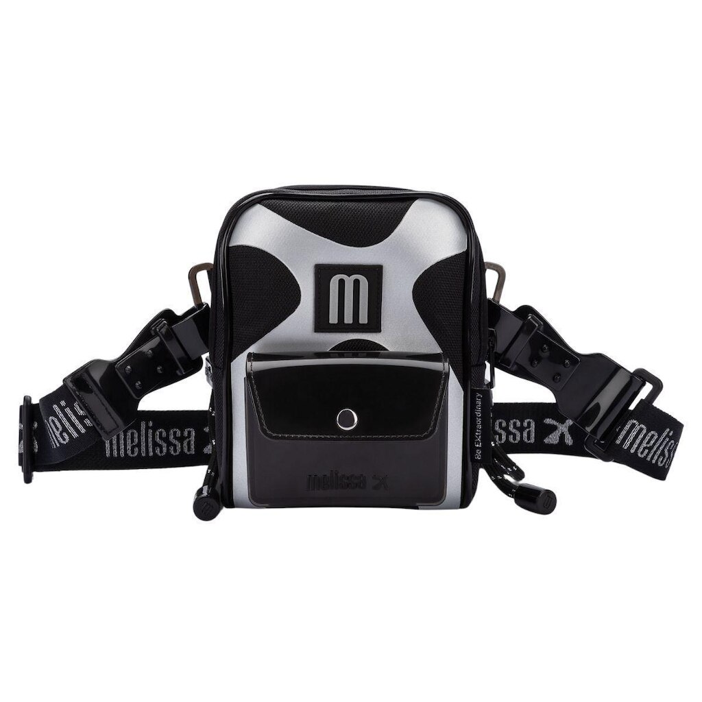 Bolsa Melissa  Heat Bag Preto Prata