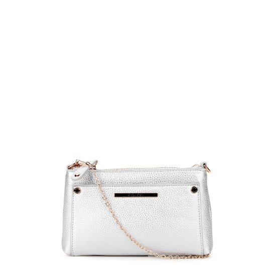 Bolsa Mini Bag Colcci Metalizada Feminina - Prata
