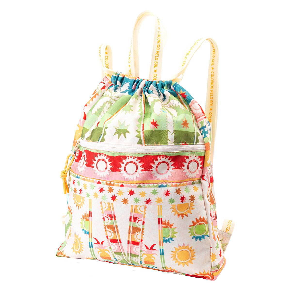 Bolsa Mochila Farm Ginga Rainbow Sunset Feminina - Colorido Menor preço em Bolsa Mochila Farm Ginga Rainbow Sunset Feminina - Colorido