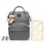 Bolsa Mochila Maternidade Madami C/ Trocador Espaçosa - Cinza