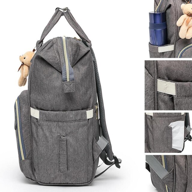 Bolsa Mochila Maternidade Madami C/ Trocador Espaçosa