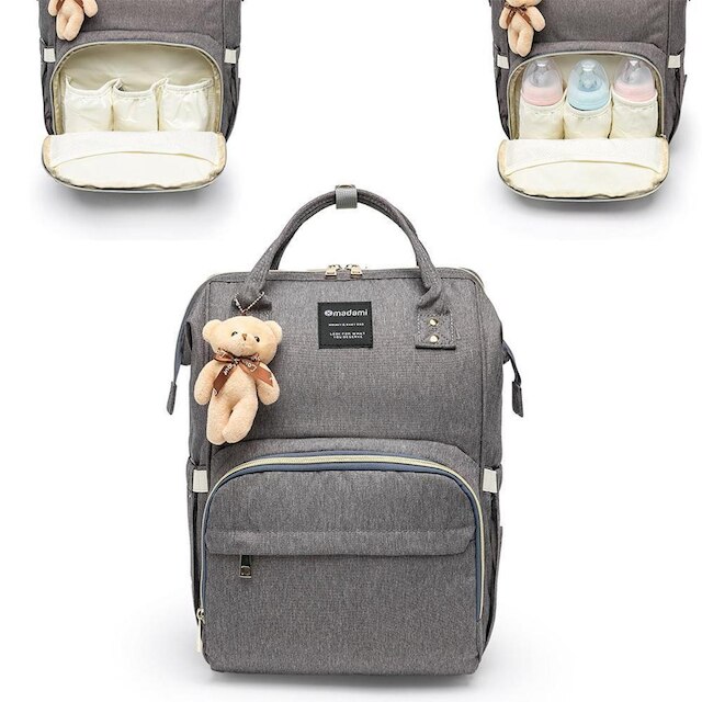 Bolsa Mochila Maternidade Madami C/ Trocador Espaçosa