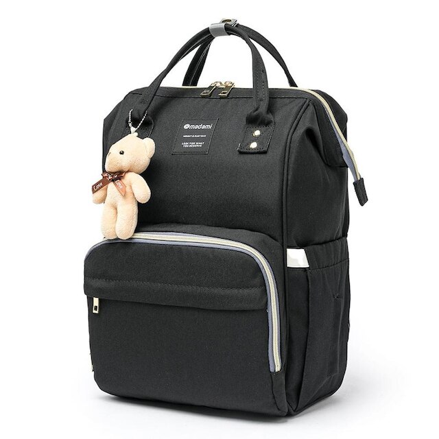 Bolsa Mochila Maternidade Madami Original Funcional Preto