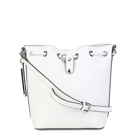Bolsa Mochila Santa Lolla Saco Risco Feminina - Branco