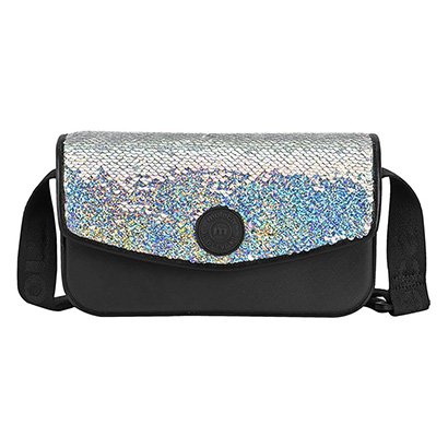 Bolsa Moleca Paetê Transversal Feminina - Feminino