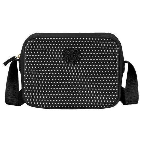 Bolsa Moleca Poa Gorgurao Tranversal Feminina - Preto
