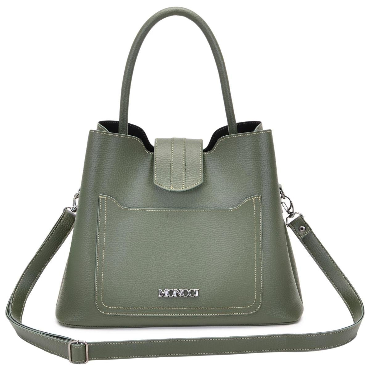 Bolsa Moncci Media Tiracolo Sacola Alça Corrente Feminina