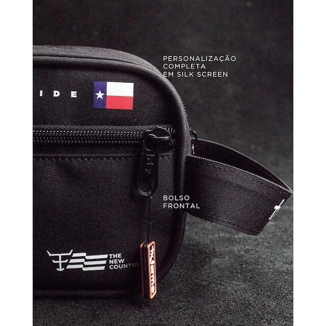 BOLSA NECESSAIRE/ ESTOJO TEXAS FARM - CLEAN - NC001 - PRETO ÚNICO