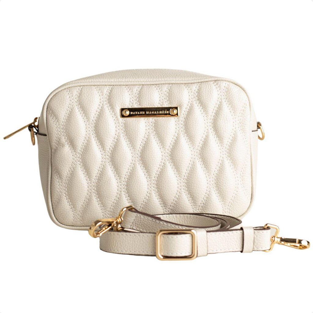 BOLSA NICE MATELASSÊ MINI DM OFF WHITE