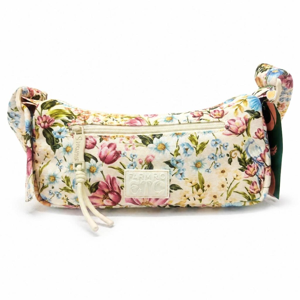 Bolsa Ombro Baguete Farm Rio ETC Jardim De Veraneio Original