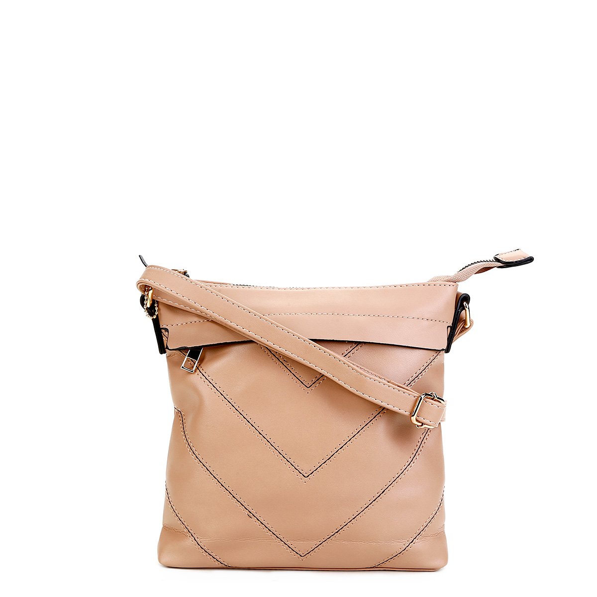 Bolsa Pagani Crossbody Feminina - Nude Menor preço em Bolsa Pagani Crossbody Feminina - Nude