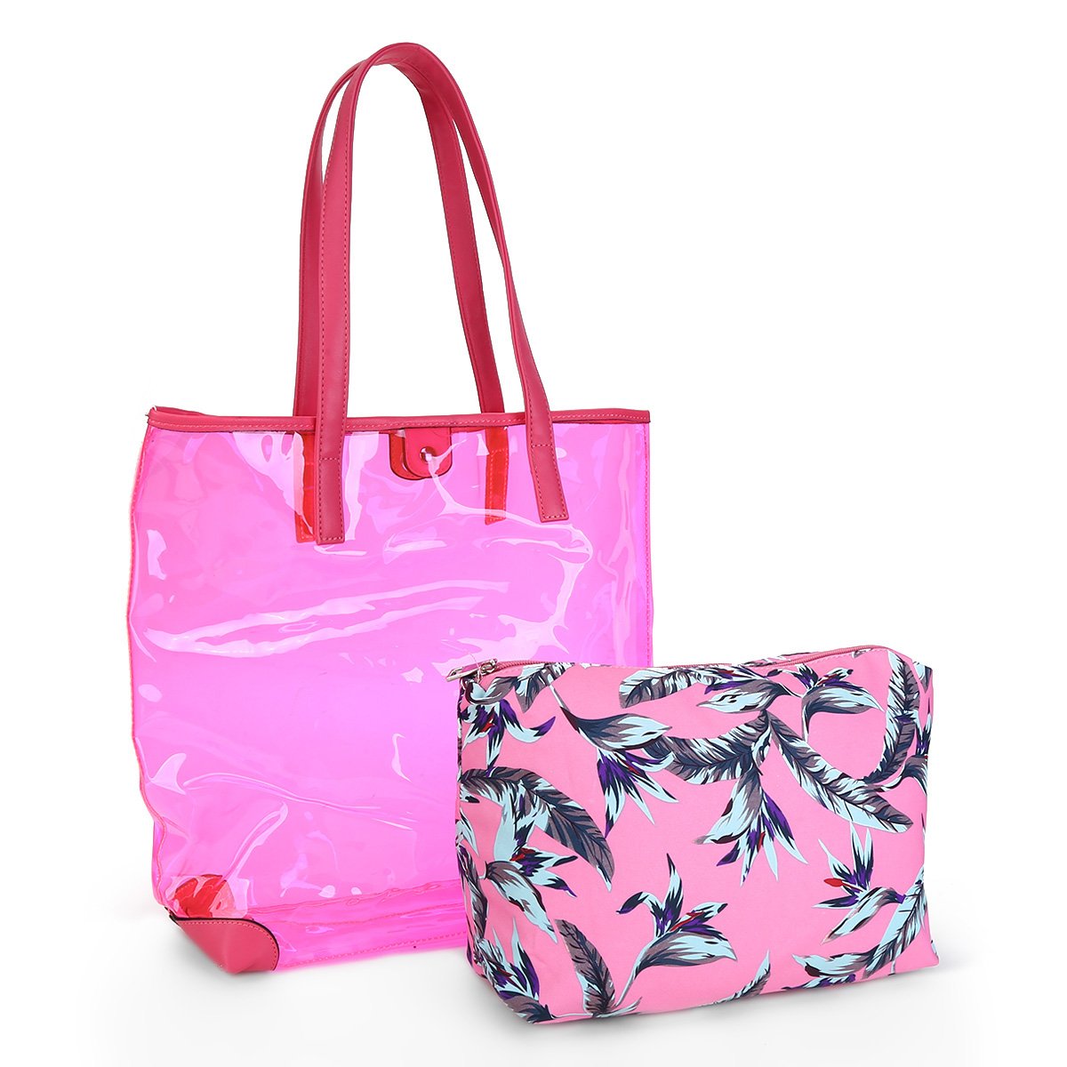 guess clear tote bolsas