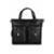 Bolsa para notebook de couro croco Jaque - Preto