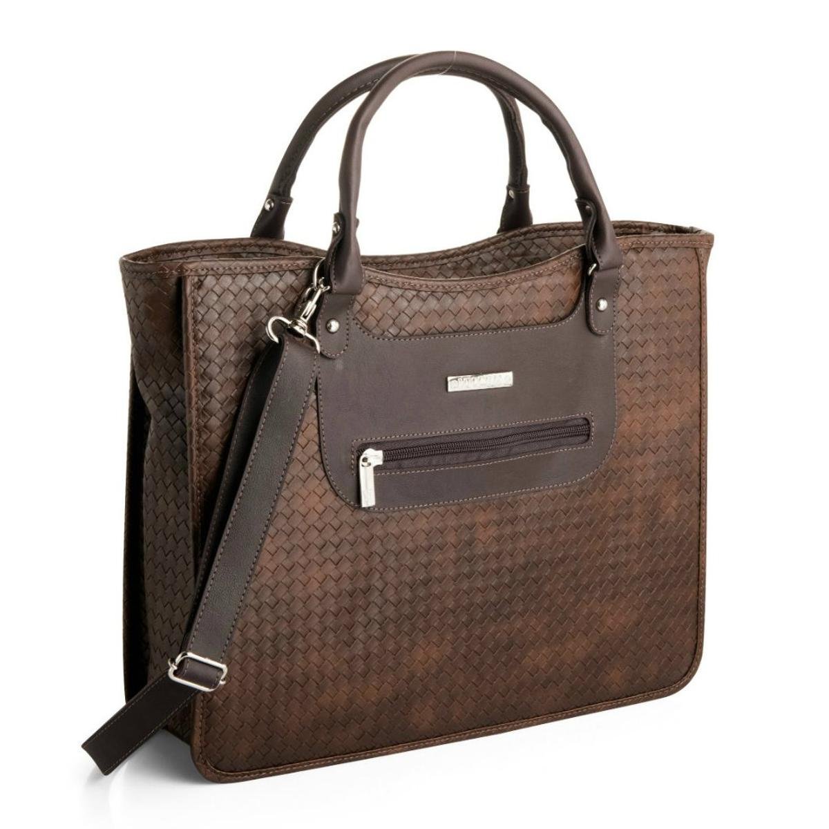 Bolsa Pasta Executiva Para Notebook 15.6 Em Tressê Viccina Feminina - Marrom Menor preço em Bolsa Pasta Executiva Para Notebook 15.6 Em Tressê Viccina Feminina - Marrom