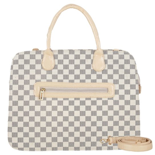 Bolsa Pasta Me Visto Executiva Xadrez - Azul
