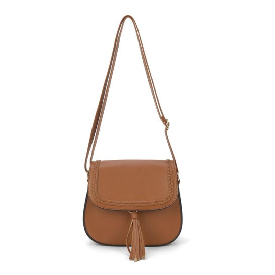 Bolsa Pequena Com Alça Feminina Gash Marrom - Marrom