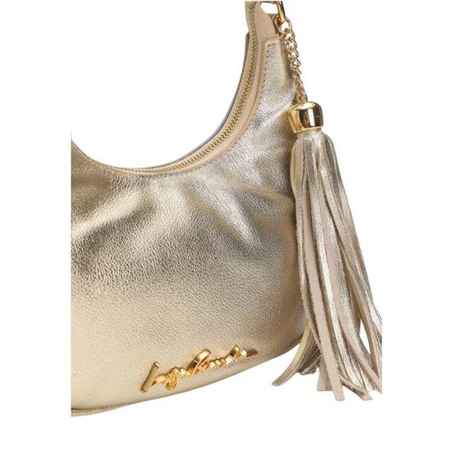 Bolsa Pequena Meia Lua Dourada Luiza Barcelos