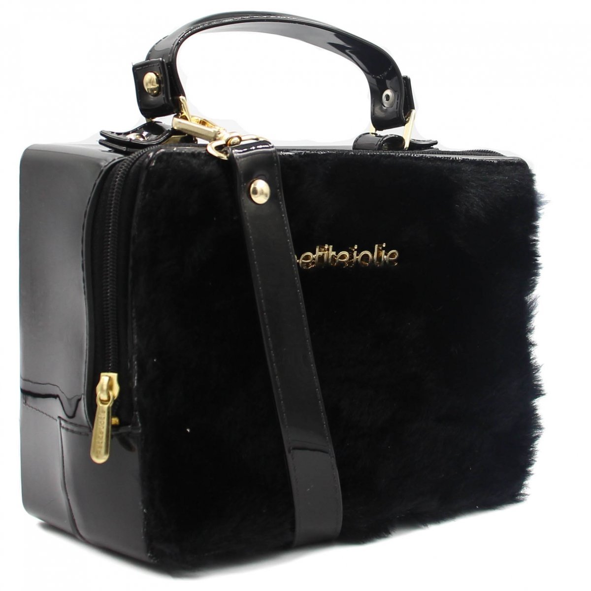 Bolsa Petite Jolie Box Pêlo - Preto | Zattini