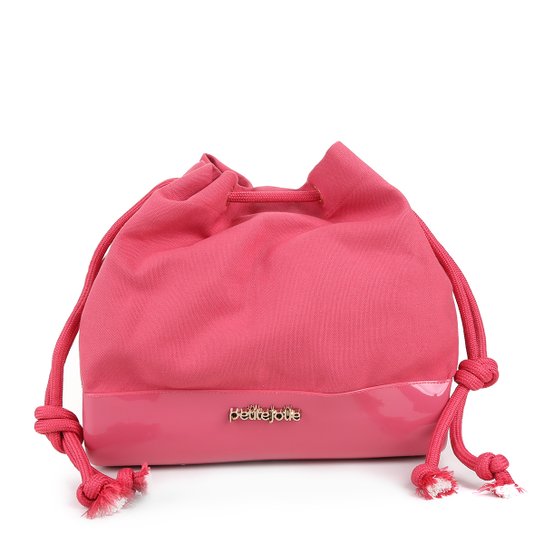 Bolsa Petite Jolie Saco Verniz Lona Belle Coconut Feminina - Rosa