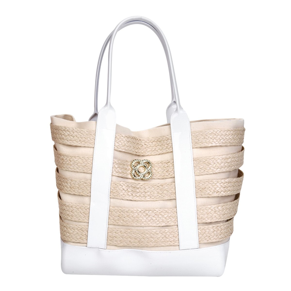 Bolsa Petite Jolie Shopper Summer Feminina - Branco Menor preço em Bolsa Petite Jolie Shopper Summer Feminina - Branco