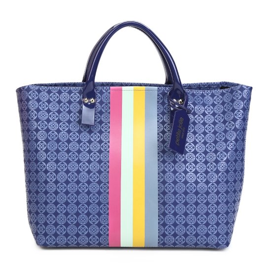 Bolsa Petite Jolie Thea Shopper Feminina - Azul Escuro