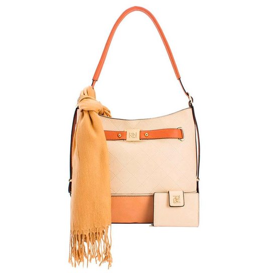 Bolsa Rafitthy Lenço - Bege
