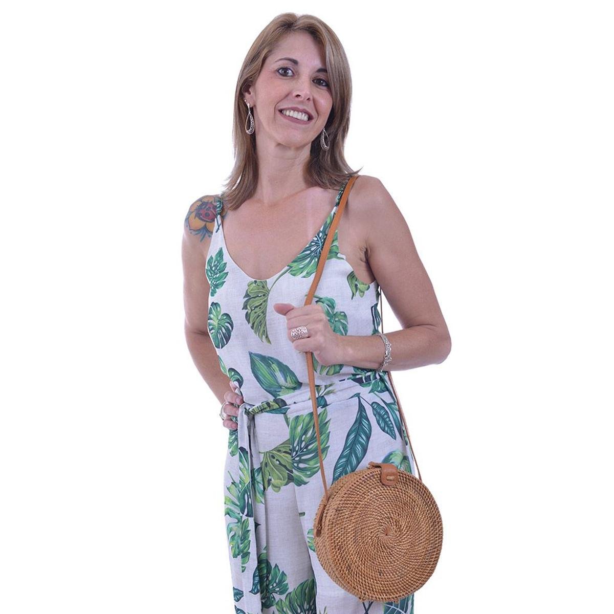 rattan shopper bolsa