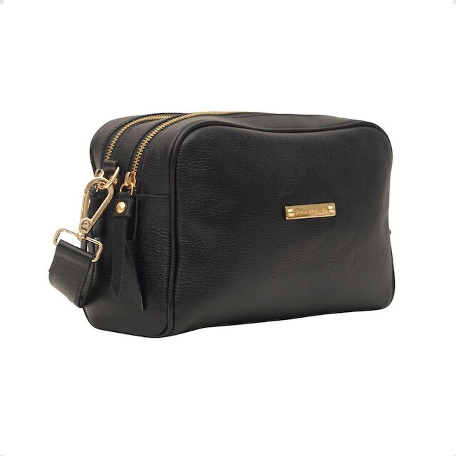 BOLSA RETANGULAR TRANSVERSAL DAYANE MAGALHÃES PRETA