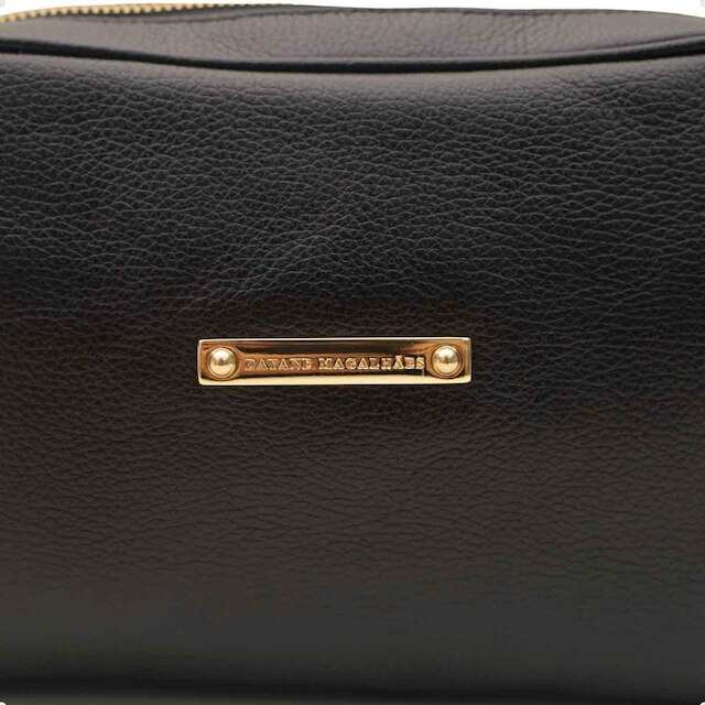 BOLSA RETANGULAR TRANSVERSAL DAYANE MAGALHÃES PRETA