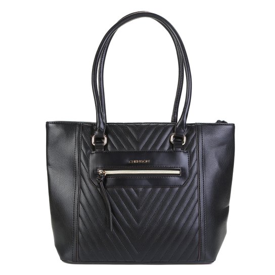 Bolsa Sacola Chenson Shopper Matelassê Básica Feminina - Preto