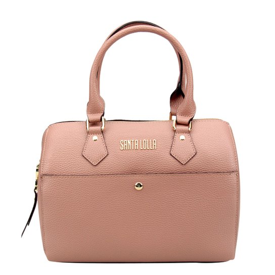 Bolsa Santa Lolla Baú Alça Transversal Básica Feminina - Nude