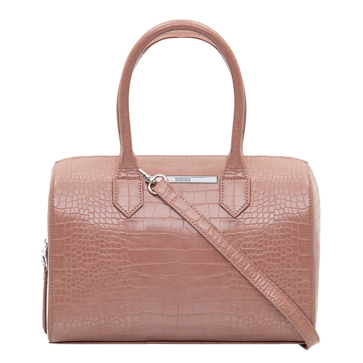 Bolsa Santa Lolla Baú Croco Feminina - Nude é ruim? Bolsa Santa Lolla Baú Croco Feminina - Nude é boa?