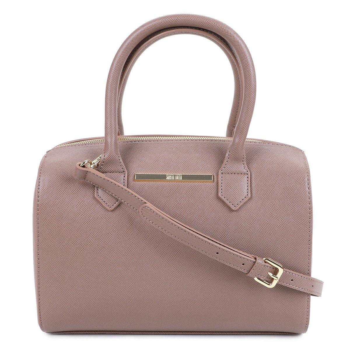 Bolsa Santa Lolla Baú Transversal Feminina - Marrom Claro Menor preço em Bolsa Santa Lolla Baú Transversal Feminina - Marrom Claro