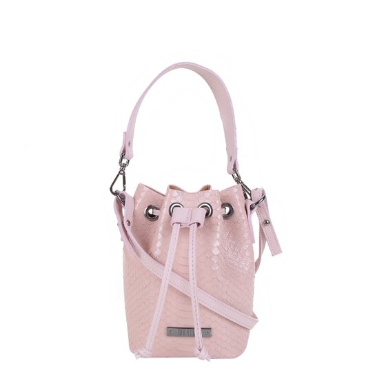 Bolsa Santa Lolla Bucket Pequena Feminina - Rosa Claro