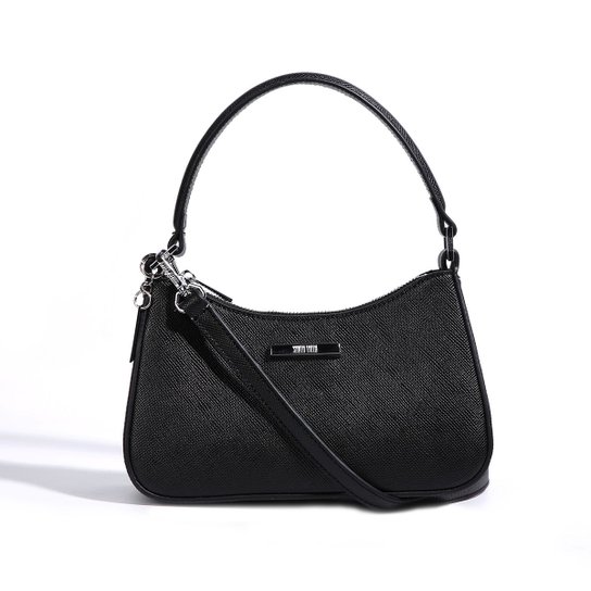 Bolsa Santa Lolla Flap Risco Stone Feminina - Preto