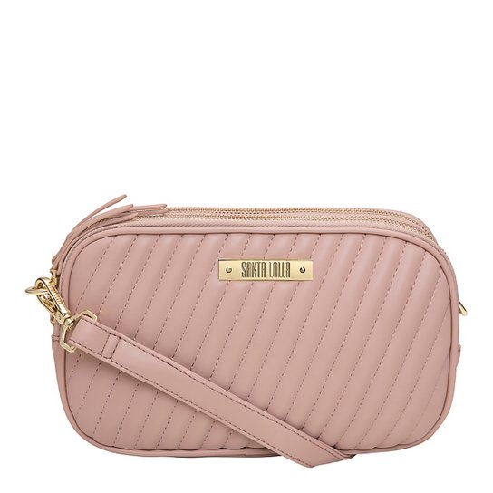 Bolsa Santa Lolla Mini Bag Matelassê Feminina - Nude